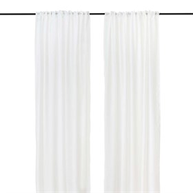 Ferdigsydd gardin - lys filtrerende volie- 1x140x300 cm - hvit
