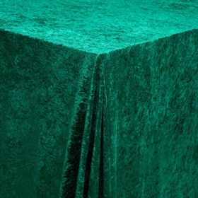 Duk i nervøs fløyel - Mørk grønn - 150x300 cm