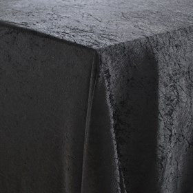 Dug - Nervøs Velour - Black - 150x300 cm - Boligland