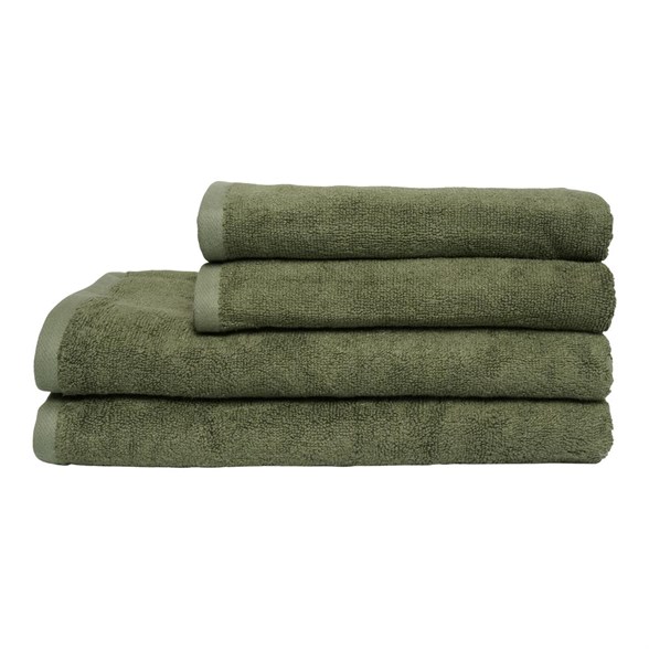 Bambushåndklær - 2 stk. 50x100cm + 2 stk. 70x140cm - Norø - Green
