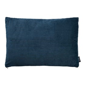 Sofapute i fløyel 60x40 cm - Frigg - Mørkeblå