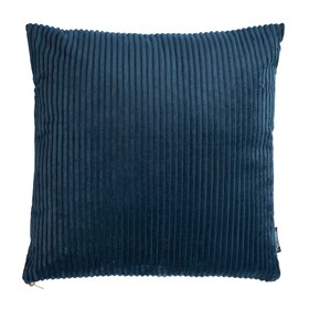 Sofapute i fløyel 45x45 cm - Frigg - Mørkeblå